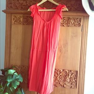 Old Navy coral summer slip dress